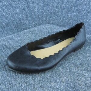 Lauren Conrad Women Flat Shoes Black Synthetic Slip On Size 6 Medium